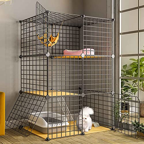 NEZIH Katzenkäfige Innenräume 3 -Tiere Groß, Kleine Tierische Käfig Für Natur Im Freien/Innenräume, Metallabbsstoff Kunststoff/75 * 49 * 109Cm NEZIH Katzenkäfige Innenräume 3 -Tiere Groß, Kleine Tierische Käfig Für Natur Im Freien/Innenräume, Metallabbsstoff Kunststoff/75 * 49 * 109Cm von NEZIH