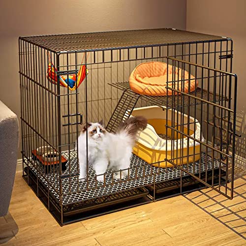 NEZIH Katzenkäfige Innenräume Großer Haustierkiste, Abnehmbarer Extra Großer Katzenstall Und 360 Schwenkräder, Gitterfußpolster/A-Basic/58 * 41 * 50Cm NEZIH Katzenkäfige Innenräume Großer Haustierkiste, Abnehmbarer Extra Großer Katzenstall Und 360 Schwenkräder, Gitterfußpolster/A-Basic/58 * 41 * 50Cm von NEZIH