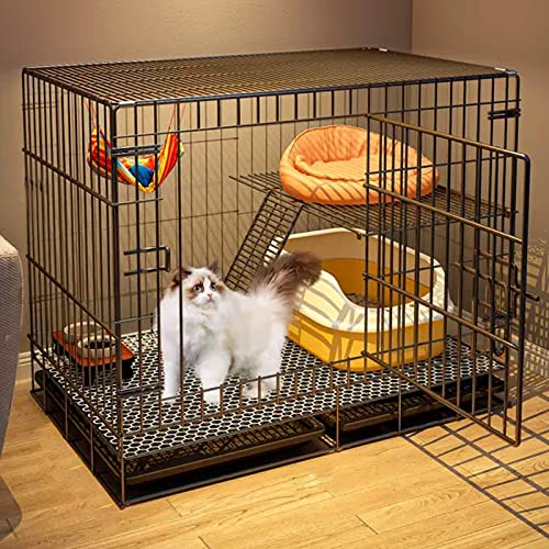 NEZIH Katzenkäfige Innenräume Großer Haustierkiste, Abnehmbarer Extra Großer Katzenstall Und 360 Schwenkräder, Gitterfußpolster/C-Lu*Ury/83 * 58 * 69Cm NEZIH Katzenkäfige Innenräume Großer Haustierkiste, Abnehmbarer Extra Großer Katzenstall Und 360 Schwenkräder, Gitterfußpolster/C-Lu*Ury/83 * 58 * 69Cm von NEZIH