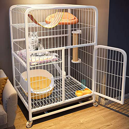 NEZIH Katzenkäfige Mit Müllblattschalen, 360 Schwenkrädern, Gitterfußpolster, Hängematte, Haustier -Spielstall, Für Hunde/Meerschweinchen/Frettchen/E-Black/78 * 55 * 108Cm NEZIH Katzenkäfige Mit Müllblattschalen, 360 Schwenkrädern, Gitterfußpolster, Hängematte, Haustier -Spielstall, Für Hunde/Meerschweinchen/Frettchen/E-Black/78 * 55 * 108Cm von NEZIH