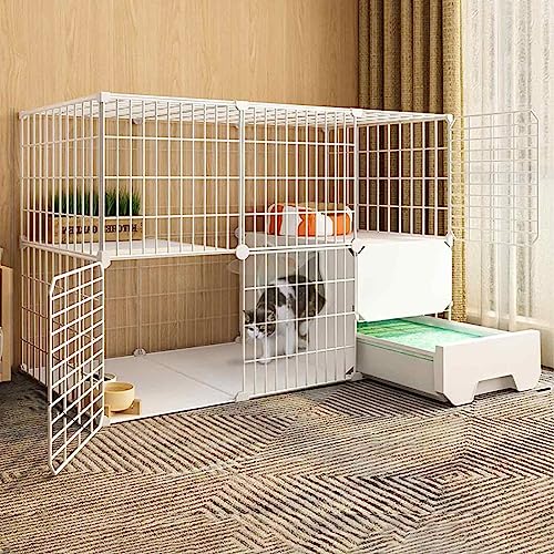 NEZIH Katzenkisten Mit Katzentoilette, Katzen-Playpens, Metall Und Abs-Kunststoff, Ultra-Weite Plattform/a/White - 111 * 49 * 73Cm NEZIH Katzenkisten Mit Katzentoilette, Katzen-Playpens, Metall Und Abs-Kunststoff, Ultra-Weite Plattform/a/White - 111 * 49 * 73Cm von NEZIH