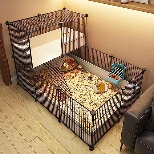 NEZIH Meerschweinchen -Playpen, Small Animal Playpen, Die Verschlüsselte Version Hat Eine Lücke Von 1,5 cm/107 * 72 * 72Cm-D von NEZIH