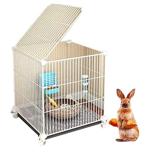 NEZIH Pet -Spielstall Für Kleine Tiere Mit Tablett, Meerschweinchenkäfig, 1,3 cm Verschlüsselt/5-Piece Set/37 * 37 * 40Cm von NEZIH