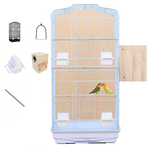 NEZIH Pet-Supplies-Vögel Käfige Und Zugriffe Vogelkäfige, Für Wellensittiche, Mit Ständer Und Schubladenschale, Doppelte 47,5 X 36 X 93 cm/Blue/B NEZIH Pet-Supplies-Vögel Käfige Und Zugriffe Vogelkäfige, Für Wellensittiche, Mit Ständer Und Schubladenschale, Doppelte 47,5 X 36 X 93 cm/Blue/B von NEZIH