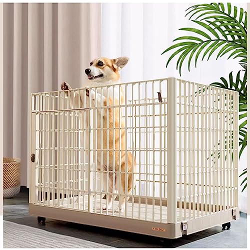 NEZIH Welpenkisten Für Hunde, Heimeliger Haustierkäfig, Pp-Harzmaterial, 360 Universalräder, Kearresistent, Leicht Zu Tragen Und Leicht Zu Reinigen/Large-97.6 * 67.2X74.3Cm NEZIH Welpenkisten Für Hunde, Heimeliger Haustierkäfig, Pp-Harzmaterial, 360 Universalräder, Kearresistent, Leicht Zu Tragen Und Leicht Zu Reinigen/Large-97.6 * 67.2X74.3Cm von NEZIH