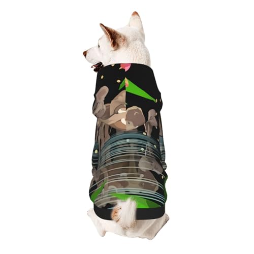 Elefanten-Hunde-Kapuzenpullover für kleine Hunde, elastischer Stoff, weich und warm für das Tier und einfach zu tragen von NGANOH