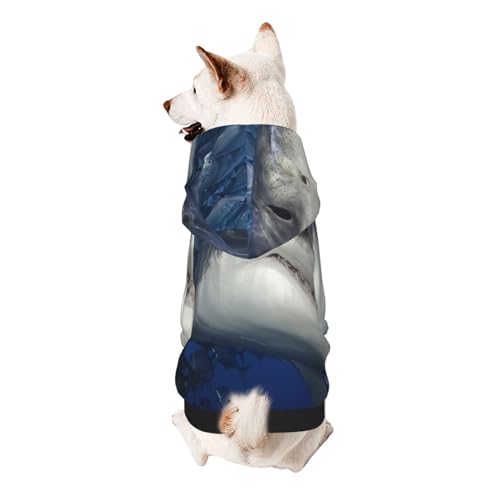 Fish Dog Kapuzenpullover, Hunde-Sweatshirt für kleine Hunde, elastischer Stoff, weich und warm für das Tier und einfach zu tragen von NGANOH