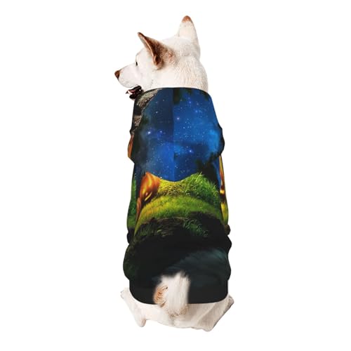 Halloween-Kürbis-Hunde-Kapuzenpullover für kleine Hunde, elastischer Stoff, sehr bequem, weich und warm für das Tier und einfach zu tragen von NGANOH