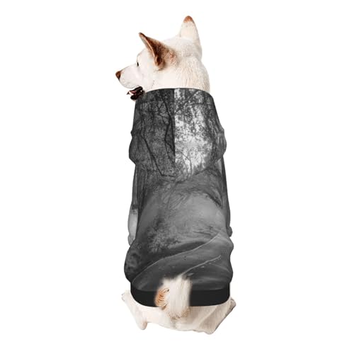 Hundepullover für kleine Hunde, mit Kapuze für Herbst und Straße, elastischer Stoff, sehr bequem, weich und warm für das Tier und einfach zu tragen von NGANOH