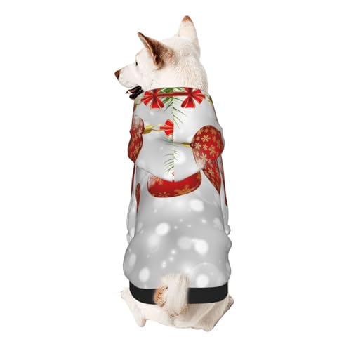 Red Ball Weihnachtspullover für kleine Hunde, elastischer Stoff, weich und warm für das Tier und einfach zu tragen von NGANOH