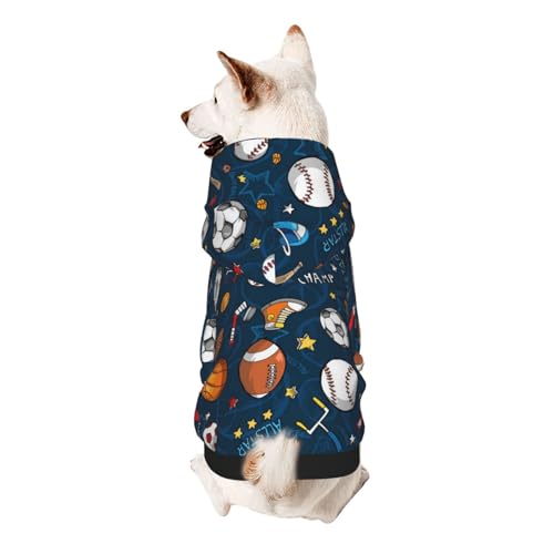 Sport-Kapuzenpullover für kleine Hunde, elastischer Stoff, weich und warm für das Tier und einfach zu tragen von NGANOH
