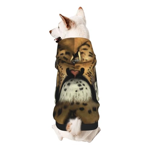 Tiger Hunde-Kapuzenpullover für kleine Hunde, elastischer Stoff, weich und warm für das Tier und einfach zu tragen von NGANOH