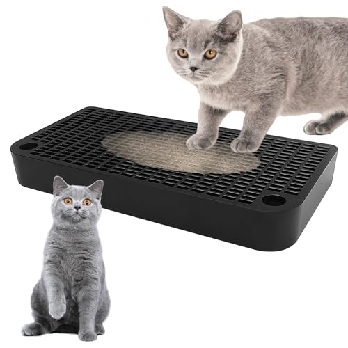 NGOKPYD Katzenrampenstreubox Schritt, Katzenstreu Rampe für Kätzchen und Alte Katze, Toilettenrampen für Katzenklo Filterfunktion, Katzentoilette 3 Anti-Rutsch-Aufklebern leicht zu reinigen (schwarz) NGOKPYD Katzenrampenstreubox Schritt, Katzenstreu Rampe für Kätzchen und Alte Katze, Toilettenrampen für Katzenklo Filterfunktion, Katzentoilette 3 Anti-Rutsch-Aufklebern leicht zu reinigen (schwarz) von NGOKPYD