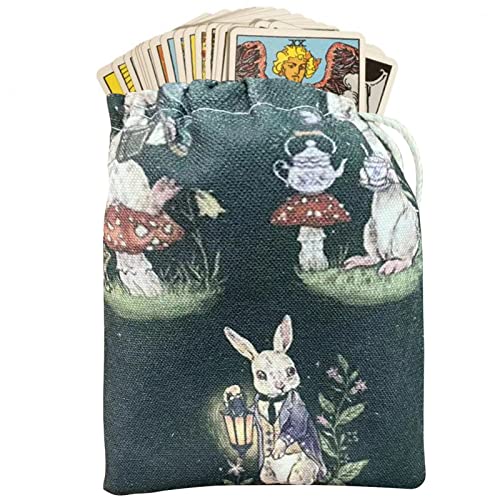 2 Tarot Stofftasche mit Kordelzug - Kordelzug Tasche Organizer für kleine Gegenstände | Weiches und leichtes Tarot Aufbewahrungszubehör für den Alltag, Magier, Psychologen, Tarot-Liebhaber 2 Tarot Stofftasche mit Kordelzug - Kordelzug Tasche Organizer für kleine Gegenstände | Weiches und leichtes Tarot Aufbewahrungszubehör für den Alltag, Magier, Psychologen, Tarot-Liebhaber von NGUMMS