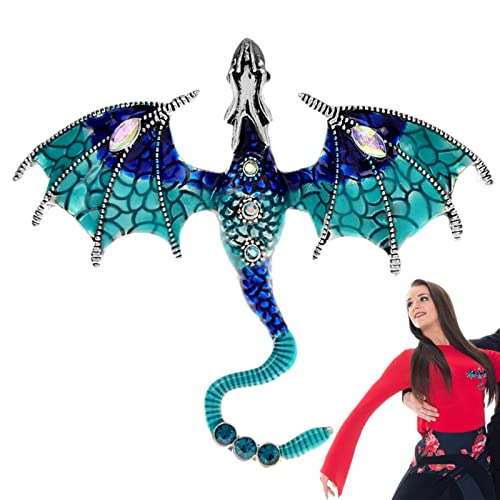 Brosche für Frauen - Luxus Dragon Strass Broschen Pins | Mode Kristall Drache Brosche für Frauen Männer, Valentinstag Geschenke von NGUMMS