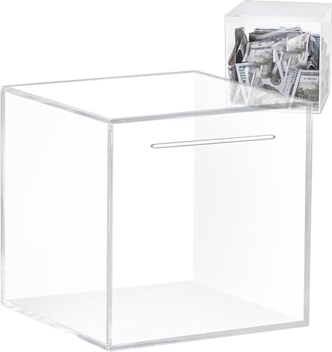 Deaktivieren Sie Sparschwein für erwachsene Kinder,Unöffnbare Money Saver Glas muss brechen, um Sparbox zu öffnen | Transparente Acryl Geldbank Sparbox, Neujahrsgeschenk für und Mädchen von NGUMMS