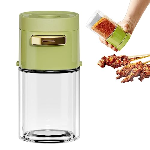 Druck Typ Salzspender | Quantitativer Presstyp Shaker Spender - Hochtemperaturbeständige Flasche, versiegelt Küchengeräte für Gewürze, Zucker, Gewürze, Salz von NGUMMS