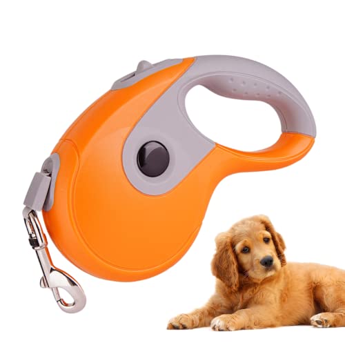 Einziehbare Hundeleine | Strapazierfähige Hundeleine - Kleine Hundeleine mit ergonomischem, rutschfestem Griff, explosionsgeschützter, elastischer Verriegelung, 360-Grad-Drehung ohne Verklemmen Ngumms von NGUMMS