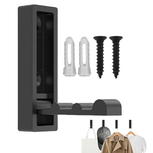 Faltbare Kleiderhaken, Falthaken für Wand, Wandbefestigte Haken mit Schrauben, schwere Legierung Wandhaken, 55 Pfund platzsparende Waschhaken für Mäntel, Handtuchhalter, Hut, Rucksäcke Faltbare Kleiderhaken, Falthaken für Wand, Wandbefestigte Haken mit Schrauben, schwere Legierung Wandhaken, 55 Pfund platzsparende Waschhaken für Mäntel, Handtuchhalter, Hut, Rucksäcke von NGUMMS
