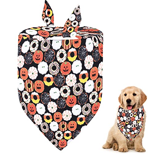 Halloween-Haustier-Band, Verstellbarer Dreieck-Schal für Hunde, Halloween Hund Schal Bequeme Haustier-Schal Hund Lätzchen Für Halloween Urlaub Kostüm, Katzen und Haustiere von NGUMMS