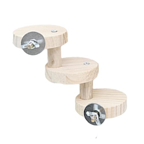 Hamster Holzkletterspielzeug | Hölzerne lange Papagei Kletterspielzeug Vogeltreppe,Allzweck-Naturholz Papageienleiter Hamster Kletterspielzeug für Gerbil Hamster Chinchilla von NGUMMS