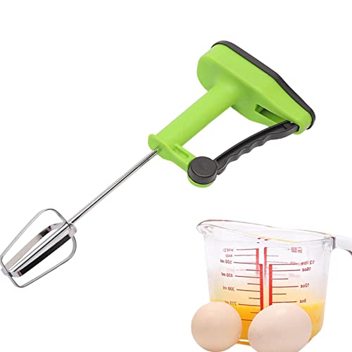 Hand-Ei-Schneebesen - Handheld-Werkzeug für halbautomatische Eierrührung in Edelstahl - Ei Schneebesen für die Zubereitung von Sahne, flüssiges Schneebesen und Rühren in Küche Cafe Restaurant von NGUMMS