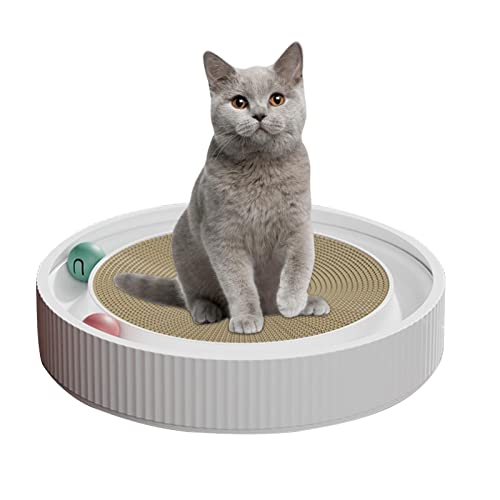 Katze Scratching Pad,Cat Scratcher Pad mit interaktiven Spinnkugeln für aktives Spiel - Katzenball-Kurs für die Jagd auf psychische körperliche Bewegung Puzzles, Katzen Spielzeug interaktiv für Katze Scratching Pad,Cat Scratcher Pad mit interaktiven Spinnkugeln für aktives Spiel - Katzenball-Kurs für die Jagd auf psychische körperliche Bewegung Puzzles, Katzen Spielzeug interaktiv für von NGUMMS