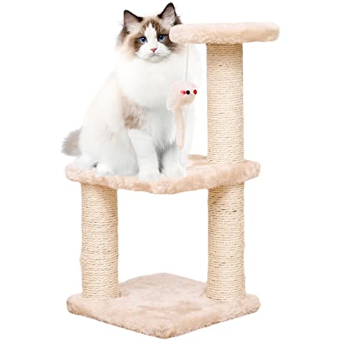 Katzenturm | Moderner Katzenturm | Kratzbaum für Katzen, mehrschichtiges Design, Katze liegt und ruht, Keine Krümel, für Kätzchen und kleine Katzen Ngumms von NGUMMS