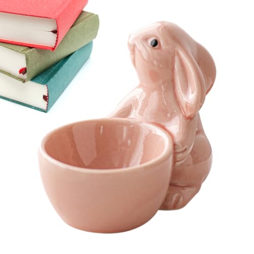 Keramik Eierbecher, Eierbecher | Kaninchen Form Frühstück Eierhalter,Eierhalter für harte weiche Eier für Wohnzimmer, Schlafzimmer, Bücherregal, Balkon, Arbeitsraum Keramik Eierbecher, Eierbecher | Kaninchen Form Frühstück Eierhalter,Eierhalter für harte weiche Eier für Wohnzimmer, Schlafzimmer, Bücherregal, Balkon, Arbeitsraum von NGUMMS