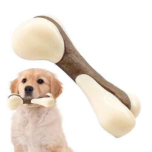 NGUMMS Hundekauspielzeug für Welpen - Stärkstes interaktives Zahnbürstenspielzeug für Hunde - Knochenförmiger Kau-Reinigungsstab, unzerstörbares Spielzeug für große Hunde von NGUMMS
