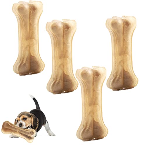 NGUMMS Kauknochenspielzeug für Hunde,Beißknochenspielzeug mit Rindfleischgeschmack - Robustes und bissfestes Material Welpen-Kausticks mit Rindfleischgeschmack zum Zahnen von NGUMMS