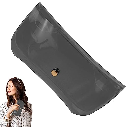 Transparente Brillentasche,Süßigkeit Farbe Transparent Brillenkoffer | Softtasche für Brillen, Brillenetui für Frauen, weiche PVC-Brillengläser Accessoires, dusky grey, 1 von NGUMMS