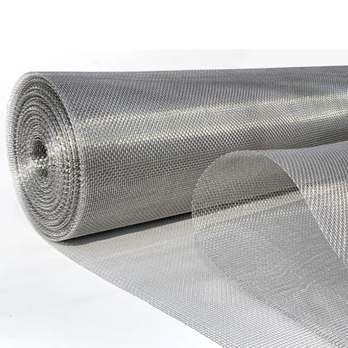 NHJREO 1 Stück 304 Edelstahl-Drahtgewebe – 20–500 Maschenweite, Flexibler Siebfilter for den industriellen Einsatz, 100 cm/200 cm Länge(40meshx50cmx100cm) von NHJREO