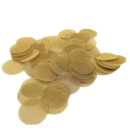 NHJREO 100 Stück Premium-Rohrsiebe – Edelstahl- und Messingfilter for Wasserrohre (12,7 mm – 25 mm) – wiederverwendbar und rostfrei(19mmBrass) von NHJREO