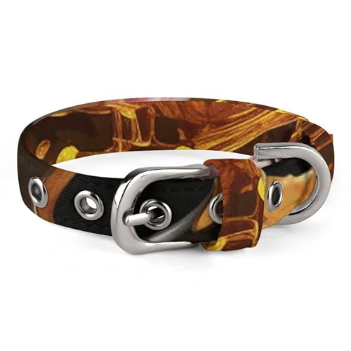 Haustier-Halsband, mit Tee-Aufdruck, personalisierbar, für kleine und mittelgroße Hunde, verstellbare Größen Haustier-Halsband, mit Tee-Aufdruck, personalisierbar, für kleine und mittelgroße Hunde, verstellbare Größen von NHYDSPQ
