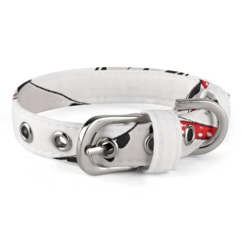 Haustier-Halsband, niedlicher Dalmatiner-Druck, personalisierbar, für kleine und mittelgroße Hunde, verstellbare Größen Haustier-Halsband, niedlicher Dalmatiner-Druck, personalisierbar, für kleine und mittelgroße Hunde, verstellbare Größen von NHYDSPQ