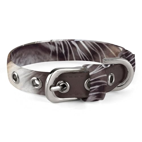 Haustier-Halsband, niedlicher Tiger-Druck, personalisierbar, für kleine und mittelgroße Hunde, verstellbare Größen Haustier-Halsband, niedlicher Tiger-Druck, personalisierbar, für kleine und mittelgroße Hunde, verstellbare Größen von NHYDSPQ