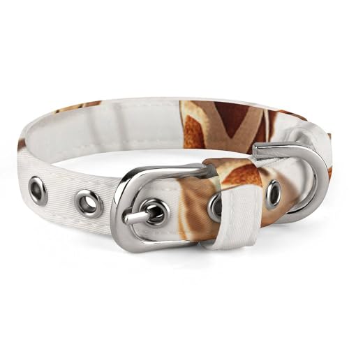 Haustier-Halsband, niedliches Cartoon-Giraffen-Druck, Haustierhalsband, personalisierbar, für kleine und mittelgroße Hunde, verstellbare Größen Haustier-Halsband, niedliches Cartoon-Giraffen-Druck, Haustierhalsband, personalisierbar, für kleine und mittelgroße Hunde, verstellbare Größen von NHYDSPQ