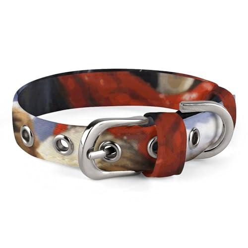 Haustier-Halsband, weihnachtliches Schneekuh-Motiv, personalisierbar, für kleine und mittelgroße Hunde, verstellbare Größen Haustier-Halsband, weihnachtliches Schneekuh-Motiv, personalisierbar, für kleine und mittelgroße Hunde, verstellbare Größen von NHYDSPQ