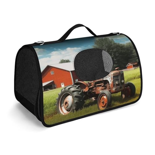 Haustier-Handtasche, Firmen-Traktor-Druck, modische Hundetragetasche für Katzen und kleine Hunde, jede Reise und Outdoor-Aktivitäten. Haustier-Handtasche, Firmen-Traktor-Druck, modische Hundetragetasche für Katzen und kleine Hunde, jede Reise und Outdoor-Aktivitäten. von NHYDSPQ