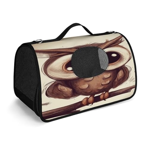 Haustier-Handtasche, niedlicher Eulen-Druck, modische Hundetragetasche für Katzen und kleine Hunde, jede Reise und Outdoor-Aktivitäten. Haustier-Handtasche, niedlicher Eulen-Druck, modische Hundetragetasche für Katzen und kleine Hunde, jede Reise und Outdoor-Aktivitäten. von NHYDSPQ
