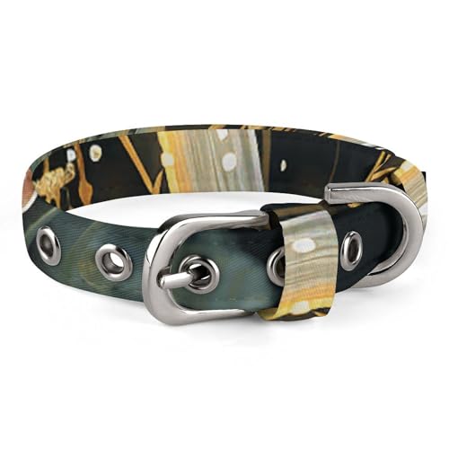 Haustierhalsband, Schmetterlingspilz-Druck, personalisierbar, für kleine und mittelgroße Hunde, verstellbare Größen Haustierhalsband, Schmetterlingspilz-Druck, personalisierbar, für kleine und mittelgroße Hunde, verstellbare Größen von NHYDSPQ