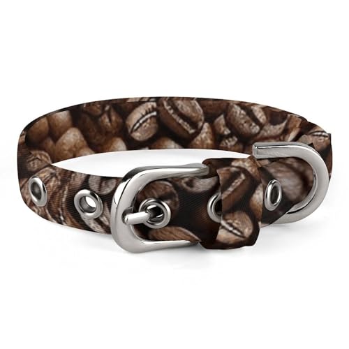 NHYDSPQ Haustier-Halsband, Kaffeebohnen-Eulen-Druck, personalisierbar, für kleine und mittelgroße Hunde, verstellbare Größen, Stil 19 NHYDSPQ Haustier-Halsband, Kaffeebohnen-Eulen-Druck, personalisierbar, für kleine und mittelgroße Hunde, verstellbare Größen, Stil 19 von NHYDSPQ
