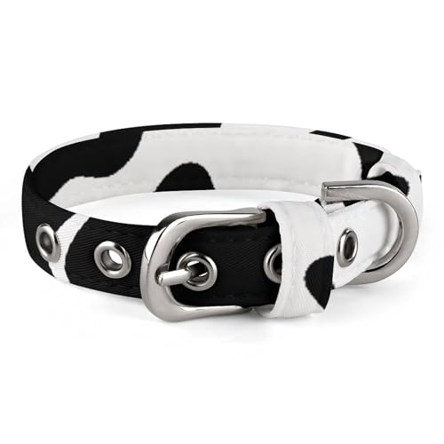 NHYDSPQ Haustier-Halsband, Kuh-Punkt-Druck, personalisierbar, für kleine und mittelgroße Hunde, verstellbare Größen, Stil 12 NHYDSPQ Haustier-Halsband, Kuh-Punkt-Druck, personalisierbar, für kleine und mittelgroße Hunde, verstellbare Größen, Stil 12 von NHYDSPQ