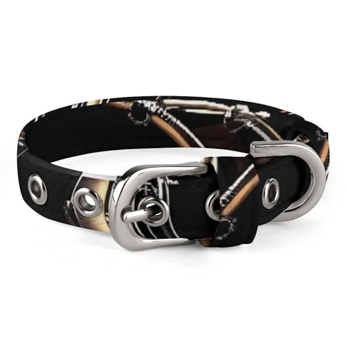 NHYDSPQ Haustier-Halsband, cooles Schlagzeug-Set, personalisierbares Haustierhalsband, Katzenhalsband für kleine und mittelgroße Hunde, verstellbare Größen, Stil 44 NHYDSPQ Haustier-Halsband, cooles Schlagzeug-Set, personalisierbares Haustierhalsband, Katzenhalsband für kleine und mittelgroße Hunde, verstellbare Größen, Stil 44 von NHYDSPQ