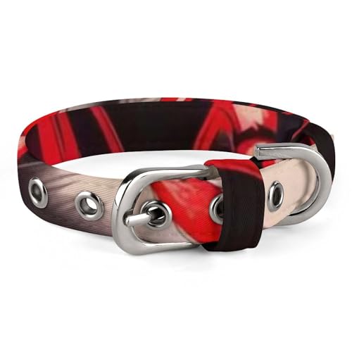 NHYDSPQ Haustier-Halsband, niedliches kleines rotes Spinnen-Motiv, personalisierbar, für kleine und mittelgroße Hunde, verstellbare Größen, Stil 13 NHYDSPQ Haustier-Halsband, niedliches kleines rotes Spinnen-Motiv, personalisierbar, für kleine und mittelgroße Hunde, verstellbare Größen, Stil 13 von NHYDSPQ