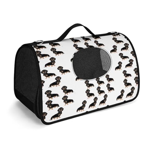 NHYDSPQ Haustier-Handtasche, Dackel-Motiv, modische Hundetragetasche für Katzen und kleine Hunde, jede Reise und Outdoor-Aktivität, 45 x 26 x 23,5 cm, Stil NHYDSPQ Haustier-Handtasche, Dackel-Motiv, modische Hundetragetasche für Katzen und kleine Hunde, jede Reise und Outdoor-Aktivität, 45 x 26 x 23,5 cm, Stil von NHYDSPQ