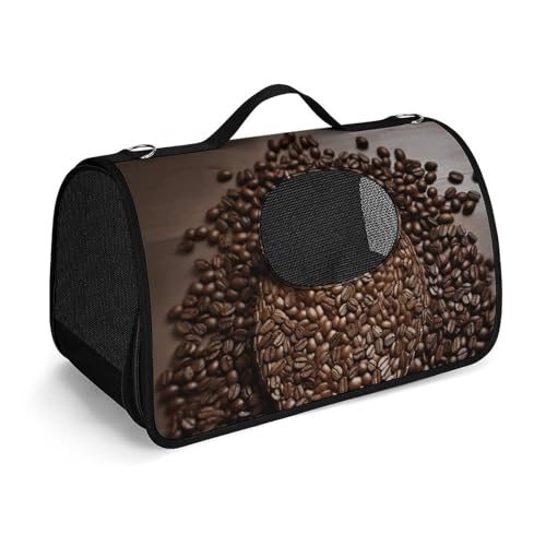 NHYDSPQ Haustier-Handtasche, Kaffeebohnen-Eulen-Druck, modische Hundetragetasche für Katzen und kleine Hunde, jede Reise und Outdoor-Aktivität, 45 x 26 x 23,5 cm, Stil NHYDSPQ Haustier-Handtasche, Kaffeebohnen-Eulen-Druck, modische Hundetragetasche für Katzen und kleine Hunde, jede Reise und Outdoor-Aktivität, 45 x 26 x 23,5 cm, Stil von NHYDSPQ