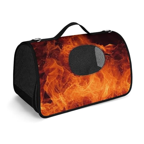 NHYDSPQ Haustier-Handtasche, Tanzender Feuerdruck, modische Hundetragetasche für Katzen und kleine Hunde, jede Reise und Outdoor-Aktivität, 45 x 26 x 23,5 cm, Stil NHYDSPQ Haustier-Handtasche, Tanzender Feuerdruck, modische Hundetragetasche für Katzen und kleine Hunde, jede Reise und Outdoor-Aktivität, 45 x 26 x 23,5 cm, Stil von NHYDSPQ