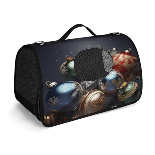 NHYDSPQ Haustier-Handtasche, Weihnachtsbälle, modische Hundetragetasche für Katzen und kleine Hunde, jede Reise und Outdoor-Aktivität, 45 x 26 x 23,5 cm, Stil NHYDSPQ Haustier-Handtasche, Weihnachtsbälle, modische Hundetragetasche für Katzen und kleine Hunde, jede Reise und Outdoor-Aktivität, 45 x 26 x 23,5 cm, Stil von NHYDSPQ